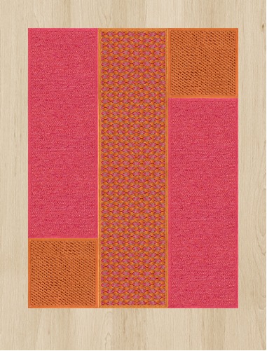 Teppich pink-orange