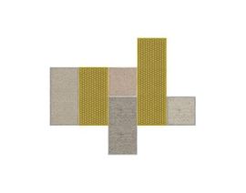 Teppich in Gelb-Grau Variationen