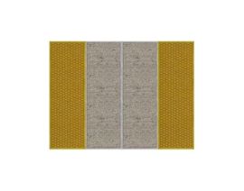 Teppich in Gelb-Grau