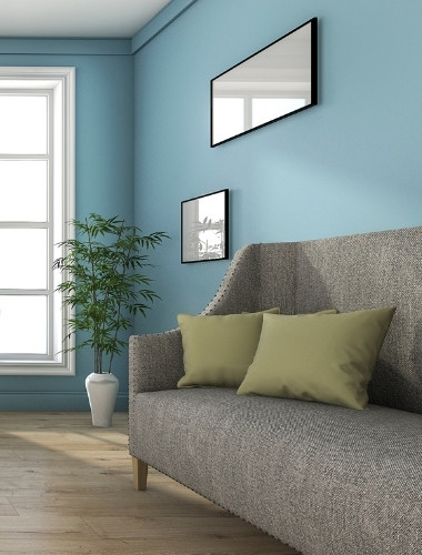 Livingroom in turquoise