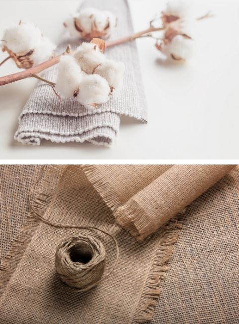 Cotton and linen as materials for rugs